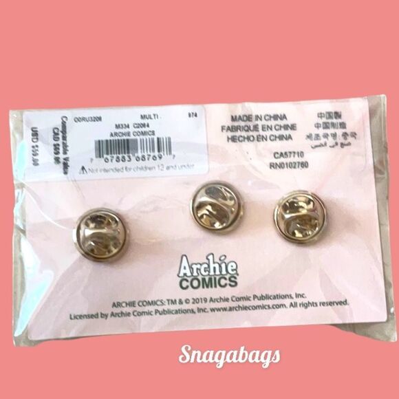 KATE SPADE NWT ARCHIE COMICS BETTY & VERONICA ENAMEL 3 PIECE SET RIVERDALE - Picture 3 of 3